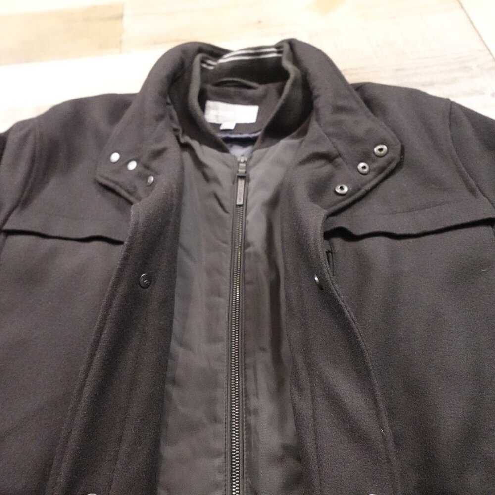 Michael Kors Wool-Blend Quilted Lined Jacket - Men's Size XXL Black‎ - Picture 8 of 13
